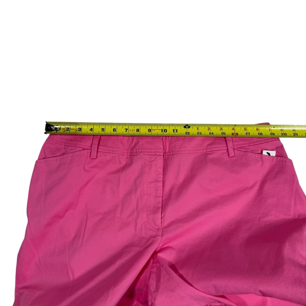 Talbots Perfect Crop Pants 16W Curvy Pink Slim Leg Stretch Cotton Mid Rise NWT - Picture 3 of 9
